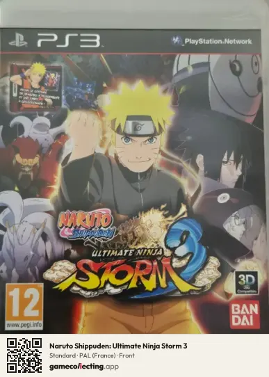 Naruto Shippuden: Ultimate Ninja Storm 3 PlayStation 3, France box front