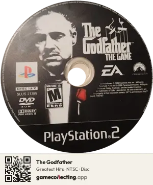 The Godfather PlayStation 2, NTSC disc