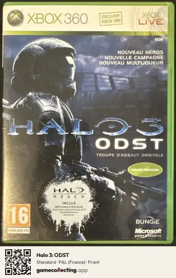 Halo 3: ODST Xbox 360, France box front