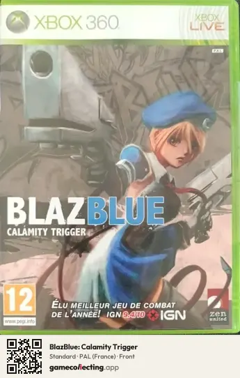 BlazBlue: Calamity Trigger Xbox 360, France box front