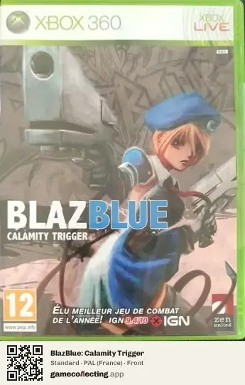 BlazBlue: Calamity Trigger Xbox 360, France box front