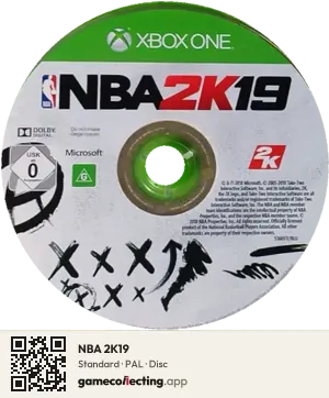 NBA 2K19 Xbox One, PAL disc
