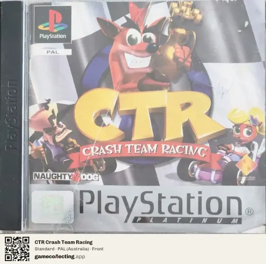CTR Crash Team Racing PlayStation, Australia box front