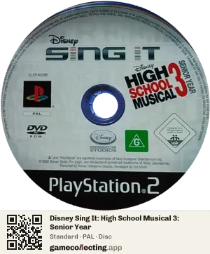 Disney Sing It: High School Musical 3: Senior Year PlayStation 2, PAL disc