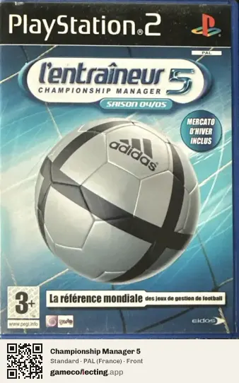 Championship Manager 5 PlayStation 2, France box front