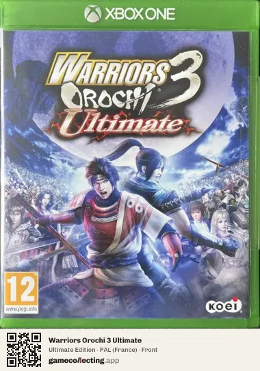 Warriors Orochi 3 Ultimate Xbox One, France box front