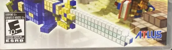 3D Dot Game Heroes, the ESRB box on its front
