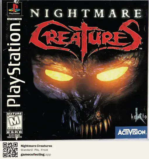 Nightmare Creatures PlayStation, PAL box front
