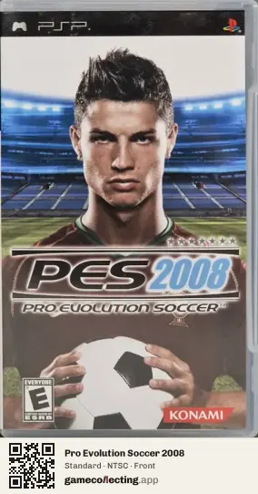 Pro Evolution Soccer 2008 PlayStation Portable, NTSC box front