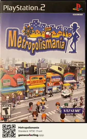 Metropolismania PlayStation 2, NTSC box front