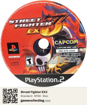 Street Fighter EX3 PlayStation 2, NTSC disc