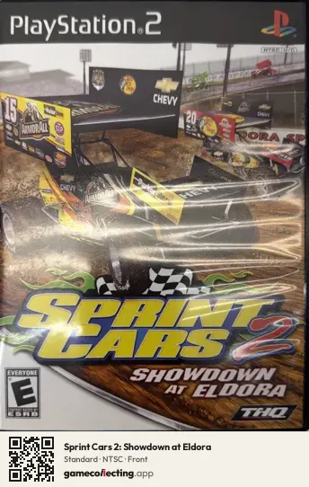 Sprint Cars 2: Showdown at Eldora PlayStation 2, NTSC box front