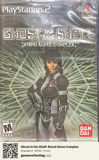 Ghost in the Shell: Stand Alone Complex PlayStation 2, NTSC box front