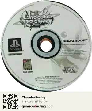 Chocobo Racing PlayStation, NTSC disc