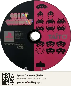 Space Invaders (1999) PlayStation, Asia disc