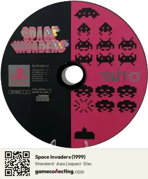 Space Invaders (1999) PlayStation, Asia disc