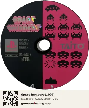 Space Invaders (1999) PlayStation, Asia disc