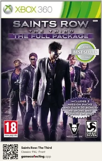 Saints Row: The Third Xbox 360, PAL box front