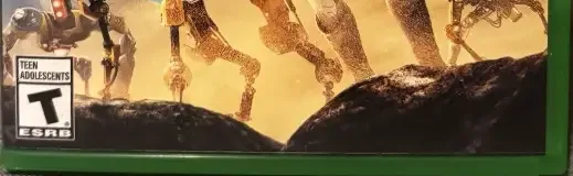 ReCore, the ESRB box on its front