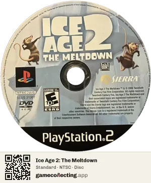 Ice Age 2: The Meltdown PlayStation 2, NTSC disc