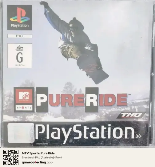 MTV Sports: Pure Ride PlayStation, Australia box front