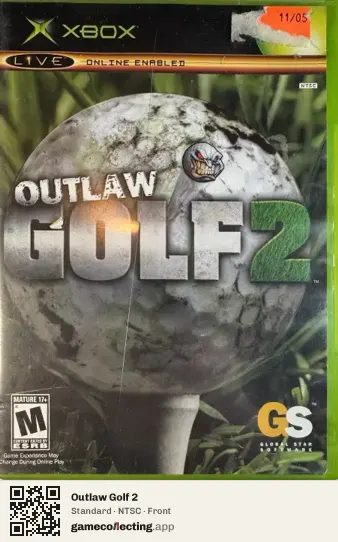 Outlaw Golf 2 Xbox, NTSC box front