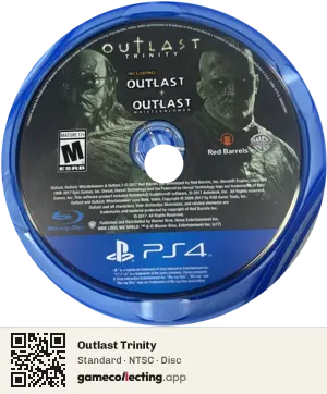 Outlast Trinity PlayStation 4, NTSC disc