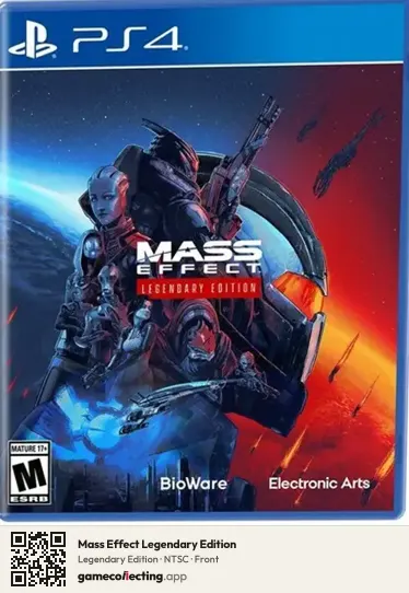 Mass Effect Legendary Edition PlayStation 4, NTSC box front