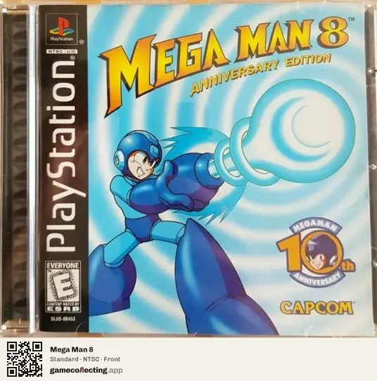 Mega Man 8 PlayStation, NTSC box front