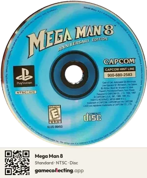Mega Man 8 PlayStation, NTSC disc