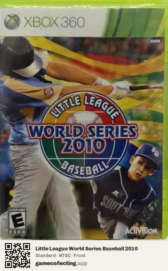 Little League World Series Baseball 2010 Xbox 360, NTSC box front