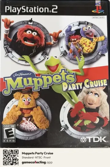 Muppets Party Cruise PlayStation 2, NTSC box front