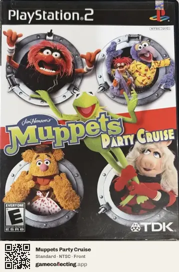 Muppets Party Cruise PlayStation 2, NTSC box front