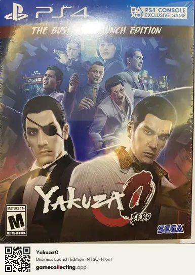 Yakuza 0 PlayStation 4, NTSC box front