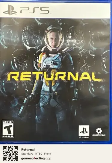 Returnal PlayStation 5, NTSC box front