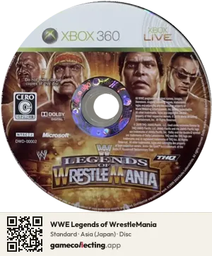 WWE Legends of WrestleMania Xbox 360, Asia disc