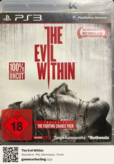 The Evil Within PlayStation 3, Germany box front