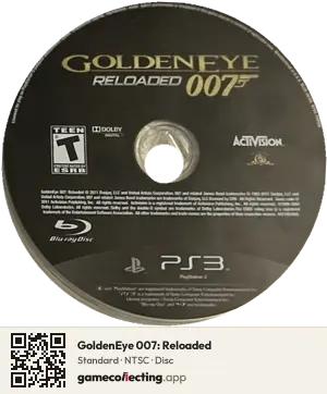 GoldenEye 007: Reloaded PlayStation 3, NTSC disc