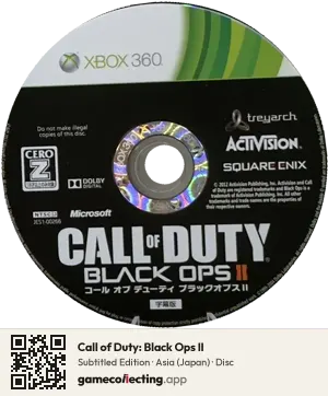 Call of Duty: Black Ops II Xbox 360, Asia disc