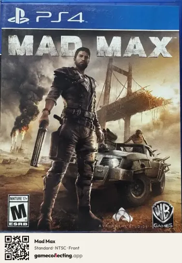 Mad Max PlayStation 4, NTSC box front