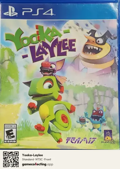 Yooka-Laylee PlayStation 4, NTSC box front