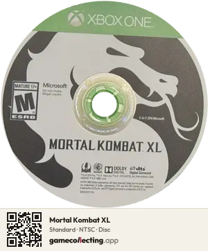 Mortal Kombat XL Xbox One, NTSC disc