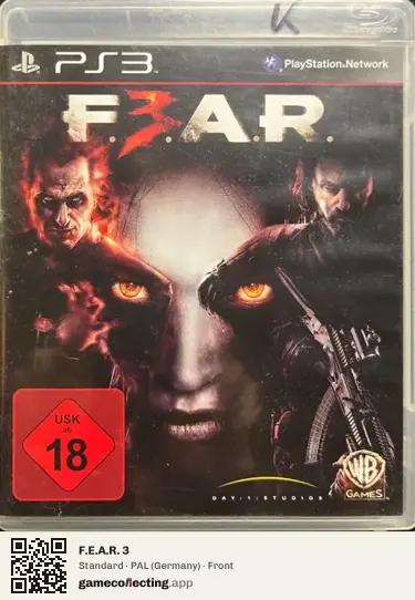 F.E.A.R. 3 PlayStation 3, Germany box front