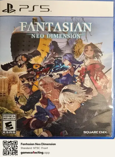 Fantasian Neo Dimension PlayStation 5, NTSC box front