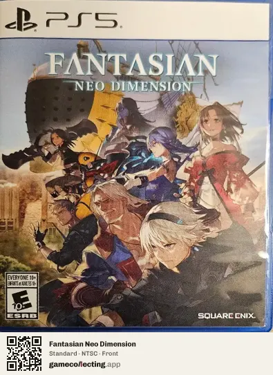 Fantasian Neo Dimension PlayStation 5, NTSC box front