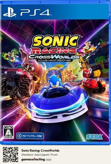Sonic Racing: CrossWorlds PlayStation 4, Japan box front