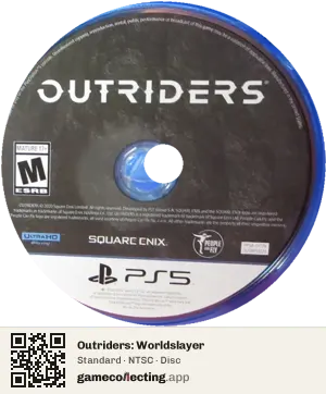 Outriders: Worldslayer PlayStation 5, NTSC disc