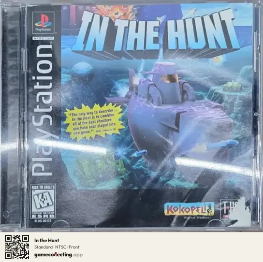 In the Hunt PlayStation, NTSC box front