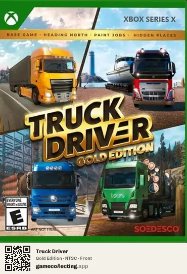 Truck Driver Xbox Series X, NTSC box front
