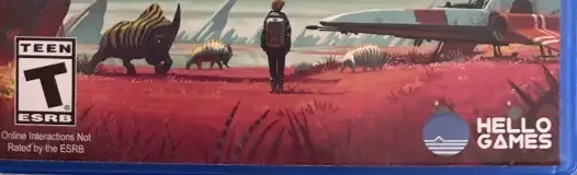 No Man's Sky, the ESRB box on its front